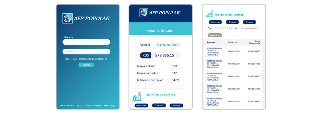 AFP Popular lanza aplicación móvil para afiliados
